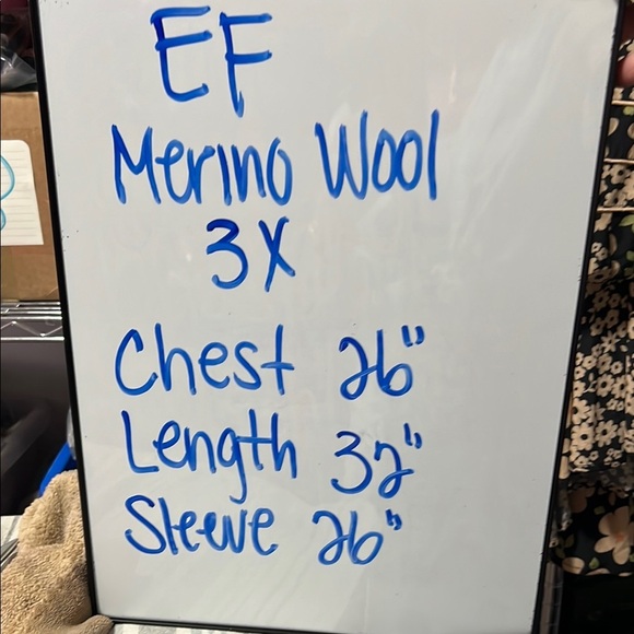 Eileen Fisher Woman Red Merino Wool Long Sleeve Turtleneck Sweater Size 3X - Picture 6 of 8